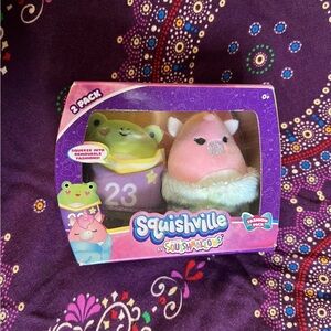 SQUISHMALLOWS SQUISHVILLE PHILLIPE & ELIZABETH 2 PACK FASHION BRAND NEW IN BOX